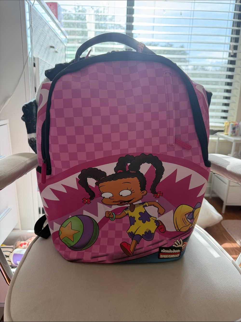 Sprayground Pink Checkerboard Rugrats Susie Backpack